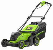 Газонокосилка аккумуляторная Greenworks GD24X2LM411, 2х24V, 41 см, бесщеточная, без АКБ и ЗУ