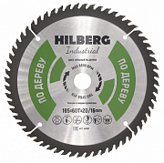 Диск пильный Hilberg Industrial Дерево 185х20/16х60Т HW187